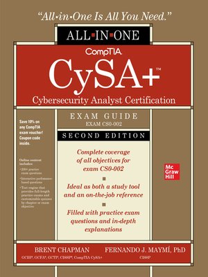 cover image of CompTIA CySA+ Cybersecurity Analyst Certification All-in-One Exam Guide (Exam CS0-002)